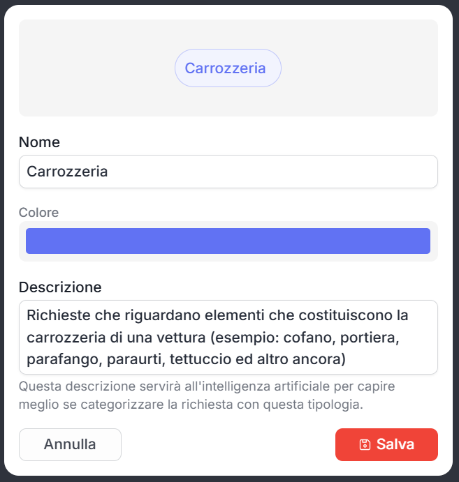 Regole di assegnazione